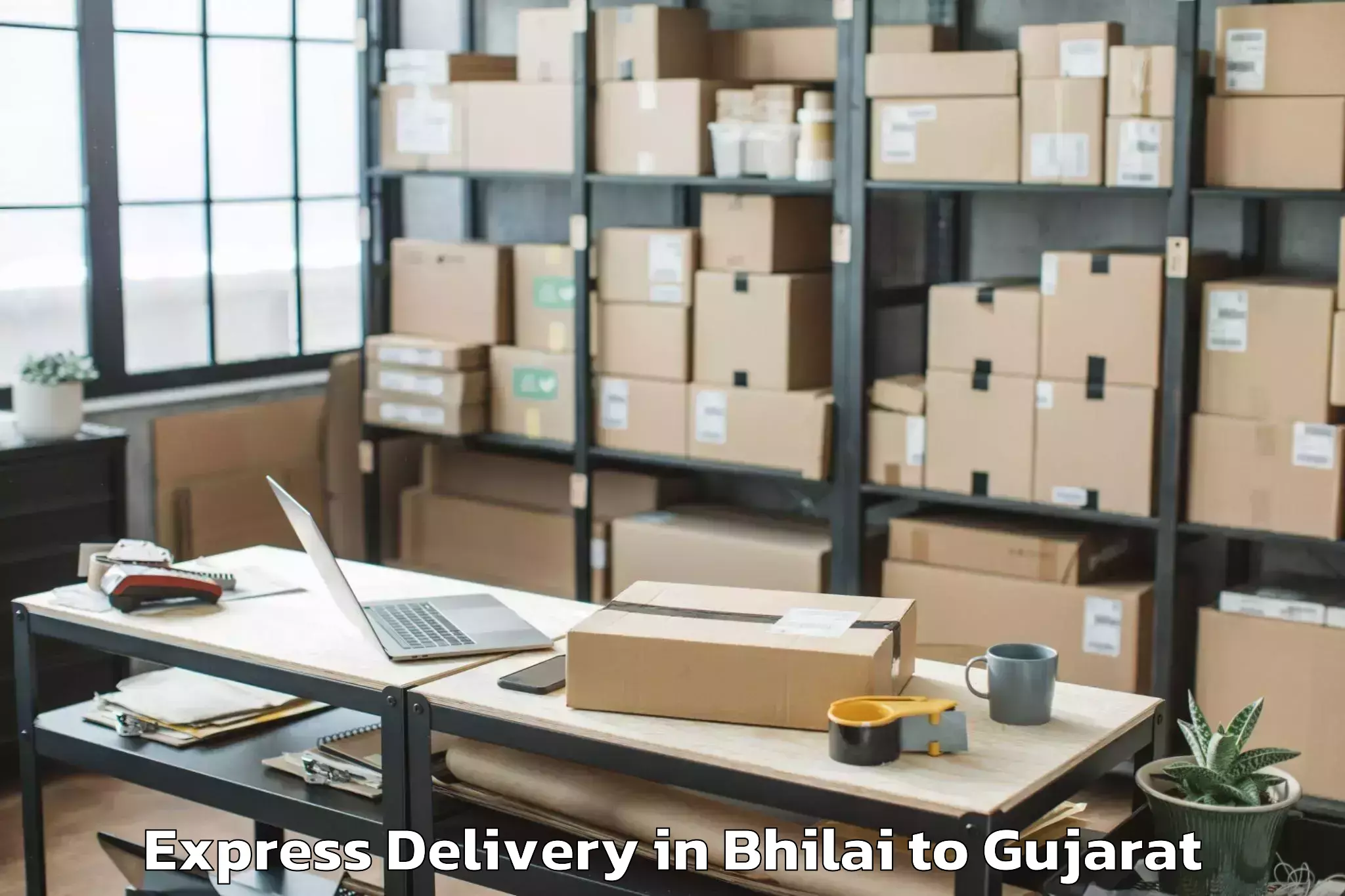 Trusted Bhilai to Ahmedabad Express Delivery